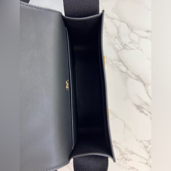 Authentic Brand New Hermes Geta Bag in black chevre leather - Picture 11 of 14